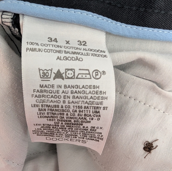 Dockers Men's Black Chinos Size 34x32 (EUC) - Picture 9 of 13